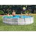 Intex 15 Foot Prism Frame Above Ground Pool w/Taylor Pool Water Test Kit Plastic in Gray, Size 42.0 H x 180.0 W in | Wayfair 26723EH + K2006