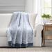 Willa Arlo™ Interiors Apollo Tassel Fringe Throw Polyester in Blue | 50 W in | Wayfair C40C4D72473E48E1B39AE9A8F5ECE2C0