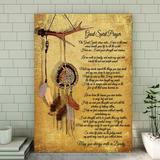 Bungalow Rose Dreamcatcher - Great Spirit Prayer Gallery Wrapped Canvas - Spiritual Prayer Illustration Decor, Black & Home Decor Canvas | Wayfair