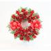 The Holiday Aisle® 18" Memorial Cemetery Rosebud Wreath w/ Wire Easel Silk in Pink | 18 H x 18 W x 5 D in | Wayfair