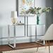 Willa Arlo™ Interiors Mutchler Creek Glass Desk Glass/Metal in Gray | 30 H x 47.3 W x 23.6 D in | Wayfair ECA8995B12E849DE9B8C6D720E73F167