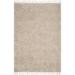 White 24 x 1.46 in Area Rug - Gracie Oaks Simms Power Loom Performance Shag Tasseled Rug Polypropylene | 24 W x 1.46 D in | Wayfair