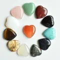 Négligeable de pierres naturelles en forme de cœur cabochons AINC pour la fabrication de bijoux