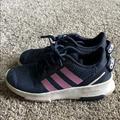 Adidas Shoes | Adidas Girls Navy&Lavender Fabric Sneakers | Color: Blue | Size: 4bb