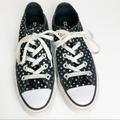 Converse Shoes | Converse All Stars Black Silver Polka Dots Sz 6 | Color: Black/Silver | Size: 6