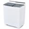 Twin Tub Portable Washing Machine with Timer Control and Drain Pump for Apartment - 25