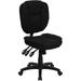 Mid-Back Multifunction Ergonomic Task Office Chair with Pillow Top Cushioning