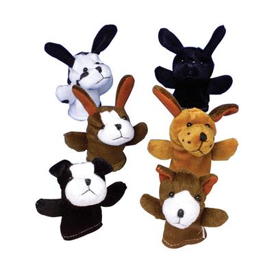 U.S. Toy Company Puppets - Dog Finger Puppet - Set of 12