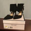Nine West Shoes | Black Soft Suede Heel 3in Size 7 | Color: Black | Size: 7