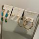 Kate Spade Jewelry | Kate Spade Earrings 3 Pairs: Dangly, Pearls, Hoops | Color: Blue/Gold | Size: Os
