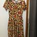 Lularoe Dresses | Lularoe Amelia | Color: Black/Cream/Orange/Red/Yellow | Size: S