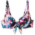 Pour Moi? Women's Orchid Luxe Underwired Non Padded Top Bikini, Cassis/Black, 38FF