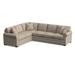 Gray/Blue Sectional - Braxton Culler Bedford 117" Wide Corner Sectional Polyester/Upholstery | 38 H x 117 W x 94 D in | Wayfair