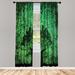 East Urban Home Microfiber Floral Semi-Sheer Rod Pocket Curtain Panels Microfiber | 95 H in | Wayfair D1D4885631074D0BA866C197CCF90CE0