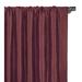 Eastern Accents Edris Faux Silk Solid Room Darkening Rod Pocket Single Curtain Panel Polyester in Red | 96 H in | Wayfair 7V8-CUB-171-RP