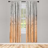 East Urban Home Microfiber Floral Semi-Sheer Rod Pocket Curtain Panels Microfiber in Brown | 84 H in | Wayfair E4E11C21E8434C739AF017B5825AA692