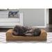 FurHaven Quilted Orthopedic Bolster Sofa Pet Bed Memory Foam in Brown | 6 H x 30 W x 20 D in | Wayfair 85301013