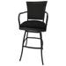 Red Barrel Studio® 34" Patio Bar Stool in Black | 52 H x 21 W x 20 D in | Wayfair B2FE8BB0955449B38B878FA3D8257BBA