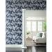 York Wallcoverings King Palm Silhouette 33' L x 20.5" W Wallpaper Roll in White/Blue | 20.5 W in | Wayfair CV4410