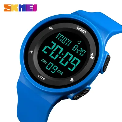 SKMEI enfants montre numérique marque Simple chronographe Sport montre-bracelet étanche électronique