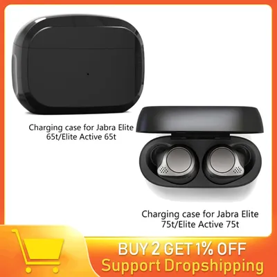 Étui de chargement pour écouteurs sans fil Jabra Elite 75t/Elite Active 75t boîte de chargement