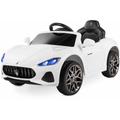 Voiture à piles 12V pour enfants 3-8 ans Maserati white télécommande officielle