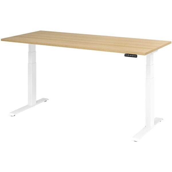 HAMMERBACHER Schreibtisch »Upper Desk« 180 cm breit und elektrisch höhenverstellbar bis 129 c braun, 180x129x80 cm