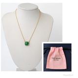 Kate Spade Jewelry | Kate Spade Cause A Stir Glitter Pendant Necklace! | Color: Gold/Green | Size: 16” Plus 3” Extender