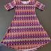 Lularoe Dresses | Lularoe Girl's Dress Size 6 | Color: Orange/Purple | Size: 6g