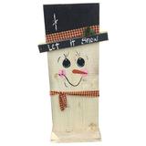 Two-Sided Scarcrow and Jolly Snowman Decoration