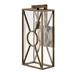 Hinkley Brixton Collection One Light Outdoor Medium Wall Mount Lantern, Burnished Bronze