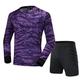 G&F Adult Football Soccer Anti-collision Goalkeeper Padded Top Jerseys and Protective Pants Uniform Suits (Color : Purple, Size : 3XL)