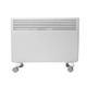 Devola DVNDM15 1500W Eco Electric Panel Heater with Adjustable Thermostat | Energy Efficient Technology, Lot 20 | Slimline Wall Mounted & Free Standing Plug in Low Energy Heaters with Timer | White