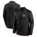 Men's Fanatics Branded Black Chicago Blackhawks Locker Room Full-Zip Jacket