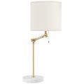 Hudson Valley Essex Aged Brass Swing Arm Table Lamp