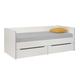 Lit Enfant Banquette et Rangements - Blanc 90x200