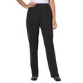 Plus Size Women's Elastic-Waist Soft Knit Pant by Woman Within in Black (Size 36 T)