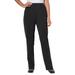 Plus Size Women's Elastic-Waist Soft Knit Pant by Woman Within in Black (Size 36 T)