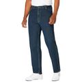 Men's Big & Tall Expandable Waist Relaxed Fit Jeans by KingSize in Vintage Wash (Size 52 38)