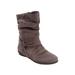 Extra Wide Width Women's The Ezra Boot by Comfortview in Grey (Size 8 WW)