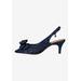 Women's Yazmine Slingback Pump by J. Renee in Navy (Size 8 M)