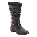 Extra Wide Width Women's The Eden Wide Calf Boot by Comfortview in Black (Size 10 WW)