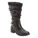 Extra Wide Width Women's The Eden Wide Calf Boot by Comfortview in Black (Size 10 WW)