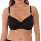 Fantasie Women's Marseille Underwire Gathered Full Cup Bikini Top, Black, 38DD
