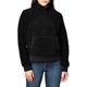 Calvin Klein Jeans Women's Sherpa Mock Neck Zip Sweater, Ck Black, M