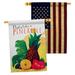 Angeleno Heritage 2-Sided Polyester 40 x 28 in. House Flag in Brown/Green/Yellow | 40 H x 28 W in | Wayfair AH-FT-HP-137472-IP-BOAA-D-US21-AH