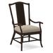 Braxton Culler Drury Lane Slat Back Dining Arm Chair Upholstered/Wicker/Rattan in Brown | 39 H x 25 W x 25 D in | Wayfair 1977-029/0884-93/COFFEE