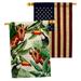 Angeleno Heritage 2-Sided Polyester 40 x 28 in. House Flag in Black/Blue/Red | 40 H x 28 W in | Wayfair AH-WL-HP-137579-IP-BOAA-D-US21-AH