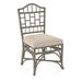 Braxton Culler Chippendale Side Dining Chair Upholstered/Wicker/Rattan in Gray/Black | 40 H x 22 W x 25 D in | Wayfair 970-028/0805-91/STONEHEARTH