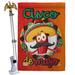 Angeleno Heritage Amigo Chili Cinco De Mayo House 2-Sided Polyester 40 x 28 in. Flag Set in Brown/Green/Red | 40 H x 28 W in | Wayfair